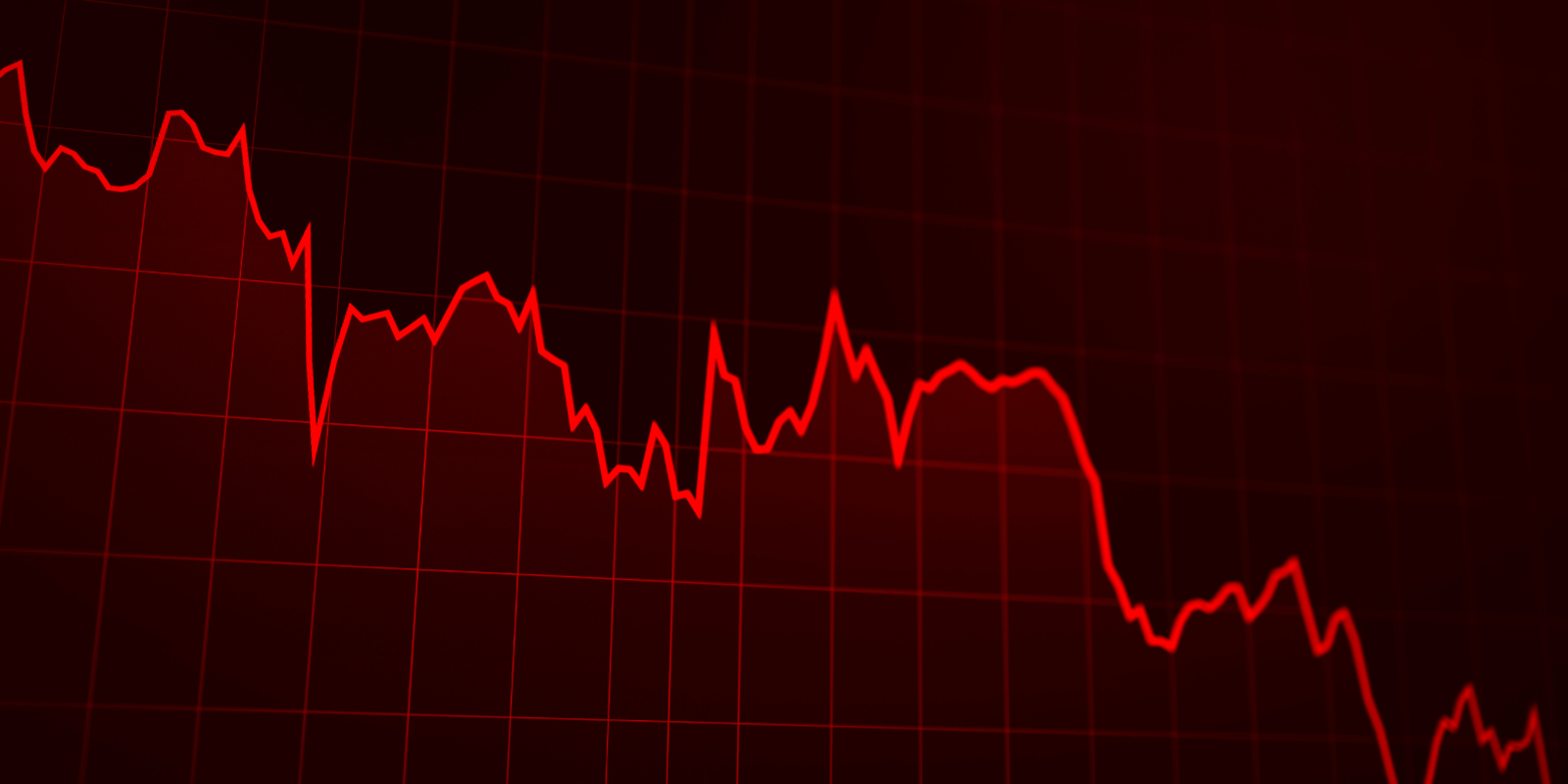 falling stocks graph